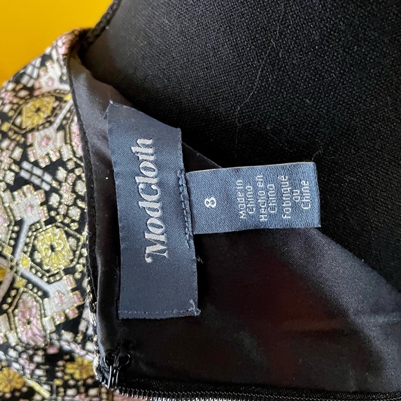 ModCloth Cocktails at Golden Hour Fit and Flair Dress. - Picture 3 of 9